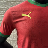 2025 Morocco Home Red Player Version Soccer Jersey