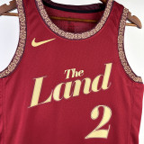 2023/24 Cleveland IRVING #2 Red City Edition NBA Jerseys