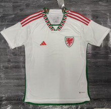 2022/23 Wales Away White Fans Soccer Jersey