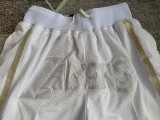 Lakers White Four Bags NBA Pants