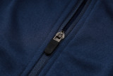 2025 France Sapphire Blue Hoody Zipper Jacket Windbreaker