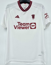 2023/24 M Utd 1:1 Quality Third White Fans Soccer Jersey