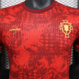 2025 Portugal Special Edition Red Player Version Soccer Jersey