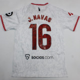 J. NAVAS # 16 Sevilla FC Home White Fans Soccer Jersey 2024/25 全广告 切图