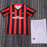1991/92 AC Milan Home Retro Kids Soccer Jersey