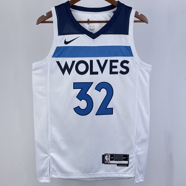 2023/24 Timberwolves TOWNS #32 White NBA Jerseys