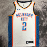 2023 Rockets GILGEOUS-ALEXANDER #2 White NBA Jerseys