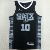 Spurs DEROZAN #10 Black NBA Jerseys