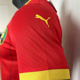 2024 Guinee Away Red Player Version Soccer Jersey 几内亚