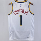 2023/24 Nuggets PORTER JR. #1 White NBA Jerseys