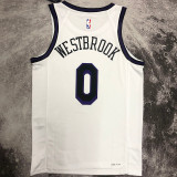 2023 Lakers WESTBROOK #0 White City Edition NBA Jerseys