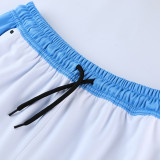 2022 Nk White Blue Short Training Jersey(A Set)