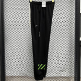 2024/25 Nk~ Black Pure Cotton Sports Trousers Zipper style