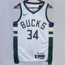 2023/24 Bucks ANTETOKOUNMPOL #34 White NBA Jerseys