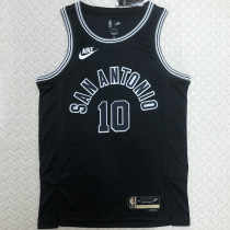 Spurs DEROZAN #10 Black NBA Jerseys