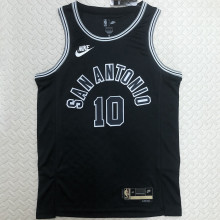 Spurs DEROZAN #10 Black NBA Jerseys