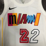 Miami Heat BUTLER #22 White City Edition NBA Jerseys