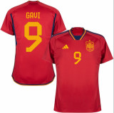 2022/23 Spain 1:1 Quality Home Red Fans Soccer Jersey
