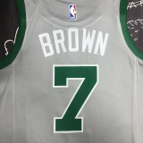 Celtics BROWN #7 Grey NBA Jerseys