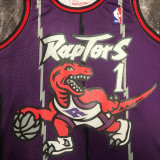 1998/99 Toronto Raptors MCGRADY #1 Purple Retro NBA Jerseys 热压