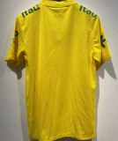 2022 Brazil Yellow POLO Soccer Jersey有钮
