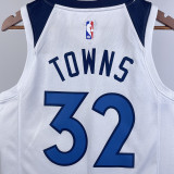 2023/24 Timberwolves TOWNS #32 White NBA Jerseys
