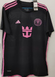 JORDI ALBA #18 Inter Miami 1:1 Quality Away Black Fans Jersey 2023/24 胸前新广告