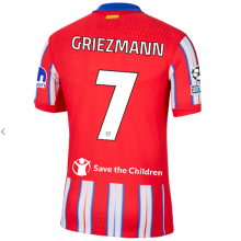 GRIEZMANN #7 ATM Home Fans Jersey 2024/25 （UCL Font 欧冠字体 有号下广告）