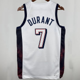2025 Team USA DURANT #7 White NBA Jerseys