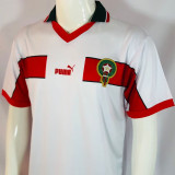 1998 Morocco White Retro Soccer Jersey