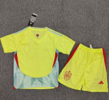 2024/25 Spain Away Yellow Kids Soccer Jersey