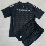 2023/24 BFC Black Goalkeeper Kids Soccer Jersey