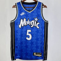 2023/24 Magic BANCHERO #5 Royal Blue Retro NBA Jerseys 热压