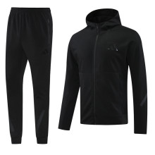 2025 Nk~ Black Zipper Jacket Tracksuit