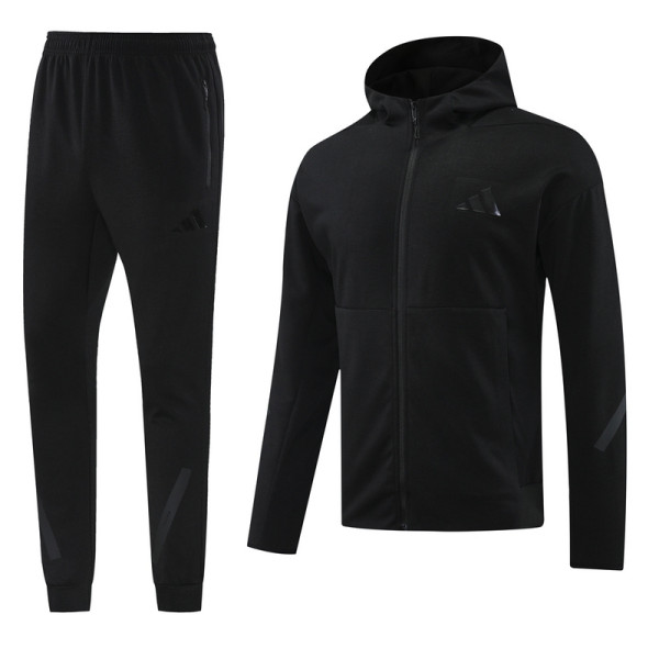2025 Nk~ Black Zipper Jacket Tracksuit