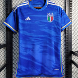 2023/24 Italy 1:1 Quality Home Blue Fans Soccer Jersey