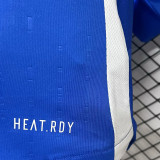 2024 Italy Home Blue Player Version Long Sleeve Jersey