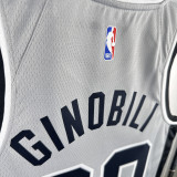 2021 Spurs GINOBILI #20 Grey NBA Jerseys