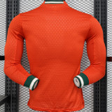 2025 Portugal Home Red Player Version Long Sleeve Soccer Jersey