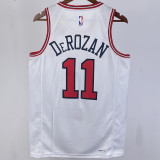 2023/24 Bulls DEROZAN #11 White NBA Jerseys 热压