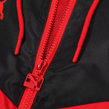 2023/24 AC Red Black Windbreaker