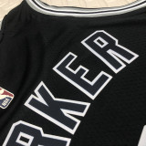 Spurs PARKER #9 Black Retro NBA Jerseys