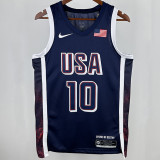 2025 Team USA TATUM #10 Sapphire Blue NBA Jerseys