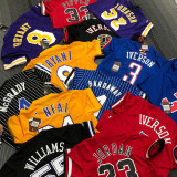 JORDAN # 23 Bulls Red Mitchell Ness Retro Jerseys