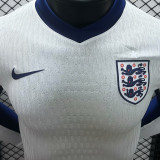 2024/25 England Home White Player Version Long Sleeve Jersey