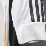 2013/14 RM White Home Retro Player Version Long Sleeve Soccer Jersey 球员版