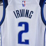 Mavericks IRVING #2 White Kids NBA Jersey 热压