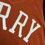 2009/10 Warriors CURRY #30 Orange Retro NBA Jerseys 热压