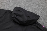2024 AC Black Hoody Zipper Jacket Windbreaker
