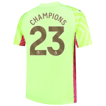 CHAMPIONS #23 Man City Goalkeeper Soccer Jersey 2023/24 (金色字体)